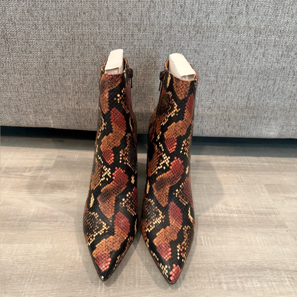 Steve Madden Snakeskin Pattern Ankle Boots